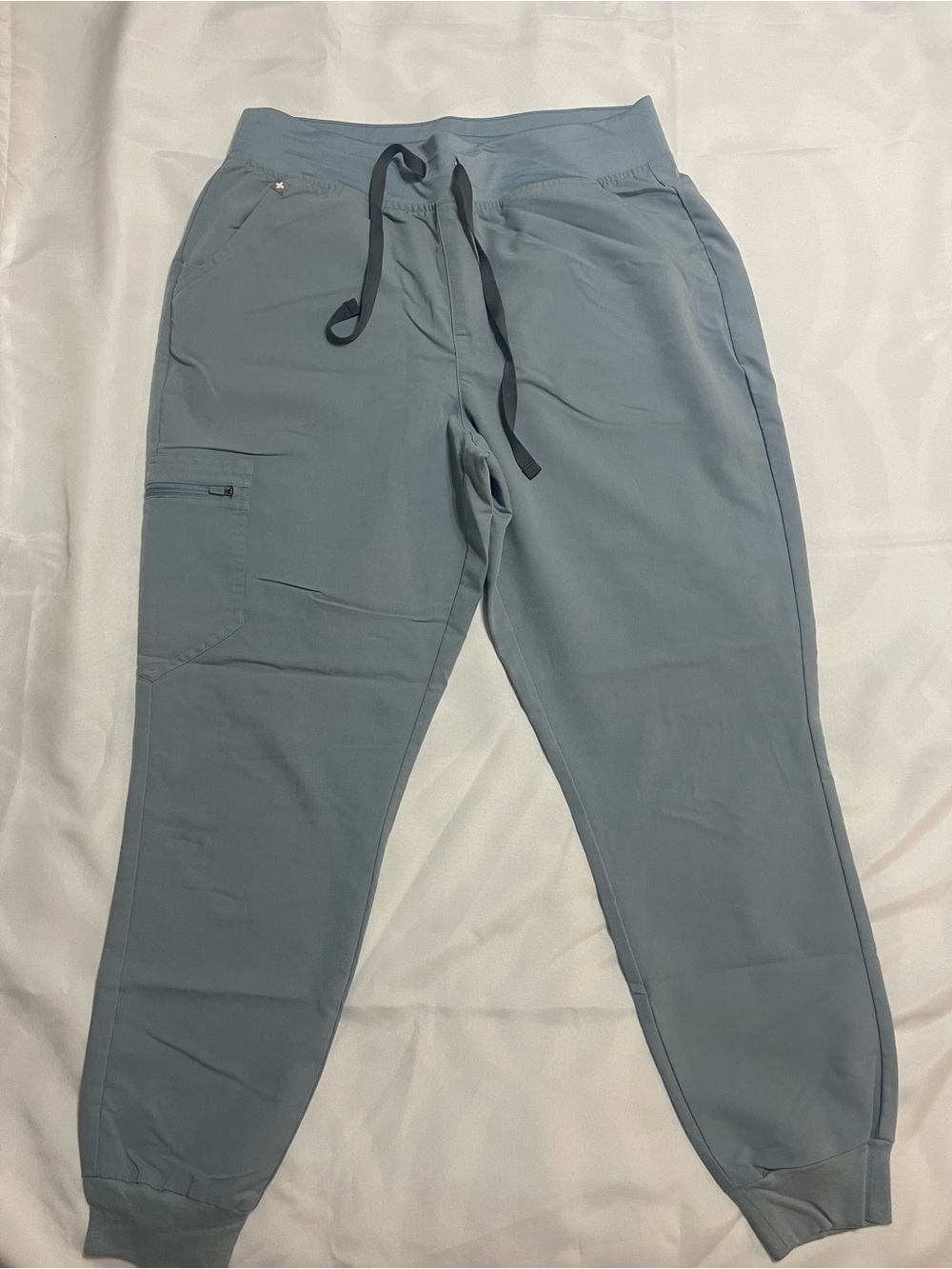 FIGS High Waisted Zamora Jogger 2.0 – Dusty Blue – L